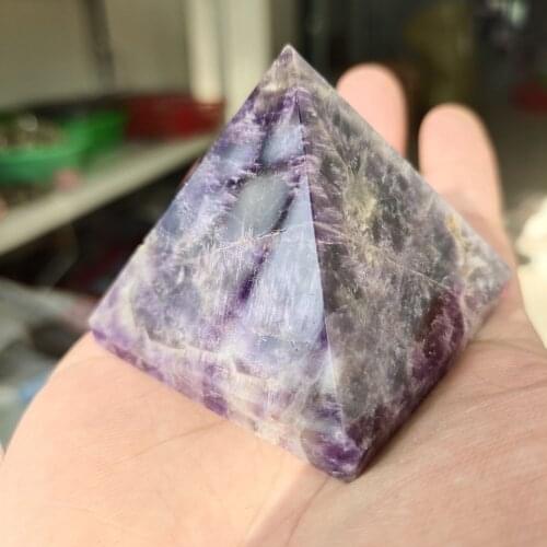 1pcs 190-210g Super beautiful natural crystal Amethyst Mineral pyramid Can be used for home decoration DIY gifts and meditation
