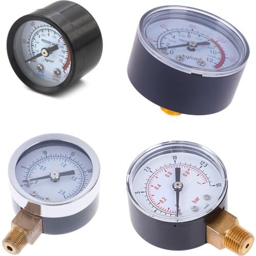 1pc 22/25/40/50mm Diameter Pressure Gauge Low Pressure For Fuel Air Oil Gas Water Oil Gas Measurement