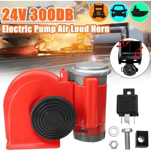 12V 300DB Auto Twin Dual Tone Compact Air Horns Kit Car Truck Lorry SUV RV Train Caravan Boat Twin Tone Super Loud