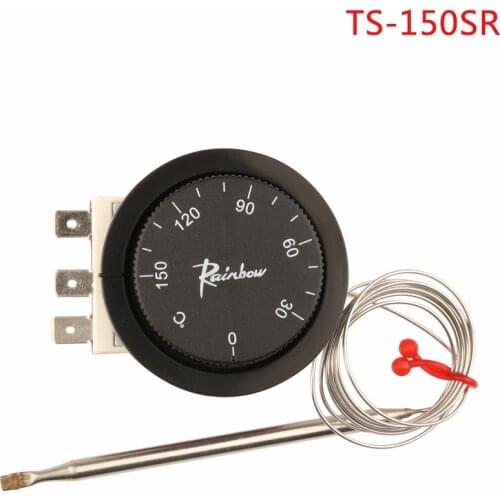 TS-150SR Korea Rainbow Manual Reset Capillary Thermostat 30 -150 celsius 3-pin Tempering Switch Adjustable Temperature