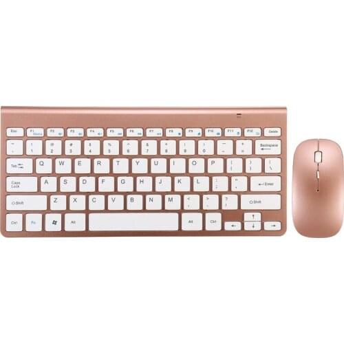 2.4GHz Wireless Keyboard and 1200DPI Wireless Ultra Thin Mouse Combo Set with USB Receiver for PC Computer