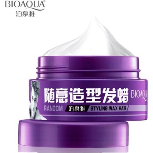 2019 Sale Bioaqua Brand Men Random Styling Pomade Hair Mud Wax Long-lasting Moisturizing Fluffy Easy To Stereotypes Gel 100g