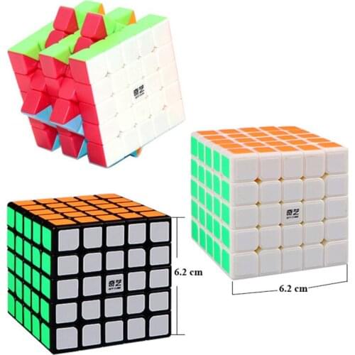 Fast delivery Qiyi cubes 5x5x5 puzzle magic cube 5x5 Cubo Magico Profissional Speed Cube Stickerless Game Cube gear Toys