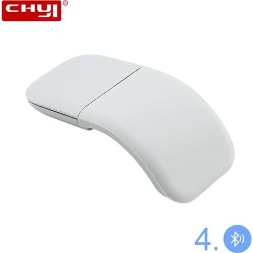 CHUYI Foldable Bluetooth Mouse Silent Wireless Mause Arc Touch Roller Laser Sem Fio Ultra Thin Mice For Laptop Macbook