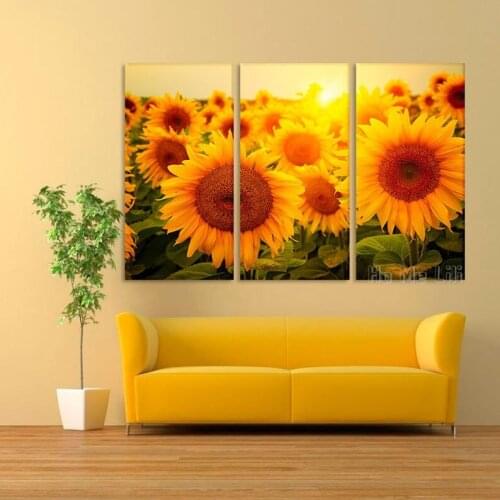 Sunflower Wall Decor Art Beautiful In The Field Print
