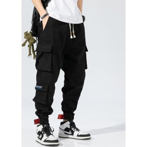 2021Hip Hop Joggers Men Cargo Pants Pockets Track Tactical Casual Techwear Male Trousers Sweatpants Sport Streetwear Size 8XL