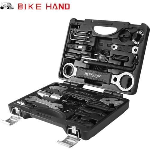 BIKE HAND YC-721-CN Multi-function Tool Case Repair Tools Bicycle Professional Maintenance Toolset 18 in 1