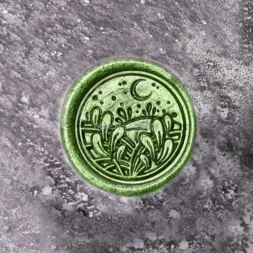 Leaf moon star Stamp invitation envelopes decor party invite gift,Retro antique Hand account sealing wax Decoration