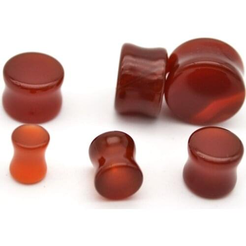 New Onyx Ear Plugs Flesh Tunnel Natural Stone Taper Stetcher Double Flare Semi Precious Body Piercing Jewelry hip hop Popular