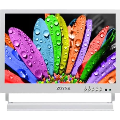New white 10 inch ultra-thin metal security monitoring display LCD HD HDMI industrial BNC monitor medical display