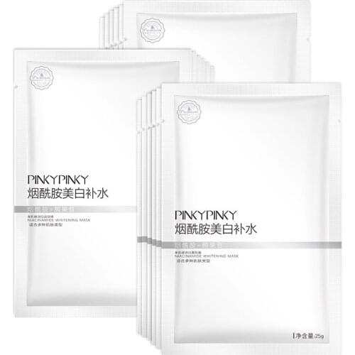 PinkyPinky Nicotinamide whitening mask hydrating repair oil control skin care product silk speckle mask