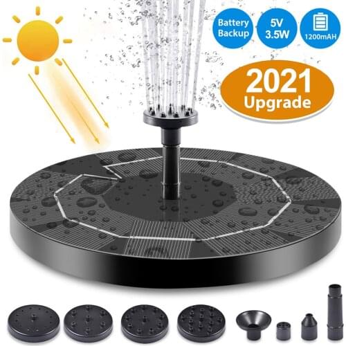 Floating Solar Fountain Garden Water Fountain Pool Pond Decoration Solar Panel Powered Fountain Water Pump for Lawn Patio Decor