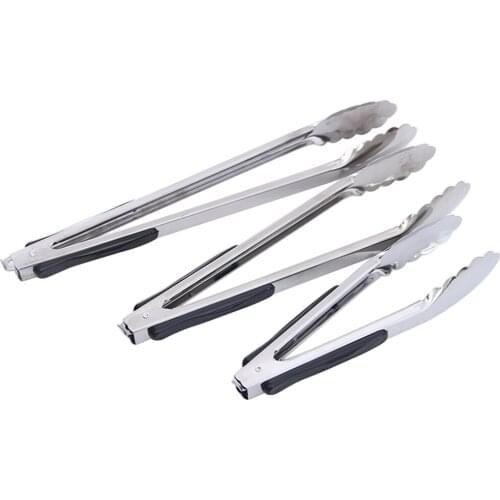Kitchen Tools Stainless Steel Anti-scalding Bread Food Clip Barbecue Tongs BBQ Grilling Bbq Tools Kitchen Grill Accessories