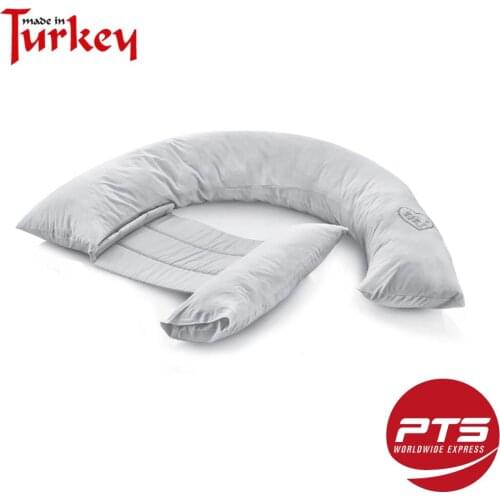 %100 Cotton Velcro Adjustable Soft Plush Maternity Nursing Breastfeeding Body Support Pillow Pregnancy Set Natural Eco-Friendly