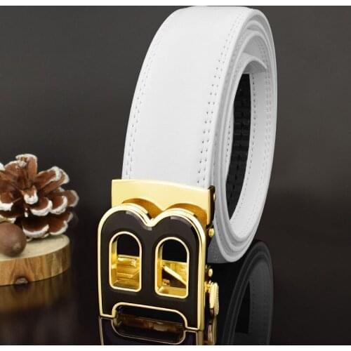 B Letter Luxury Designer Leather Belts Mens High Quality Designer Belts Mens Fashion Classic Exquisite Belts
