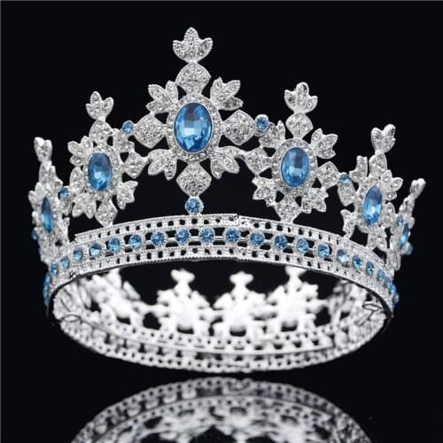 Luxury Crystal Tiaras and Crowns Bridal Headdress Royal King Diadem Fashion Crown Wedding Hair Jewelry Accessories