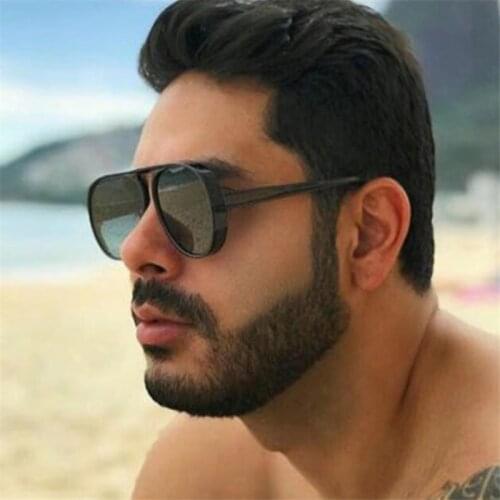 High quality unisex round sunglasses men women 2021 trends products vintage pink white yellow festival glasses oculos feminino