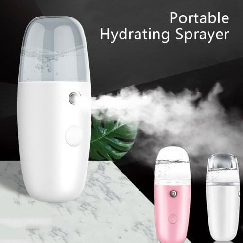 USB 30ML Nano Lonic Humidifier Moisturizing Facial Steamer Mist Face Moisturize Hydrating Sprayer Skin SPA Care Beauty Tool