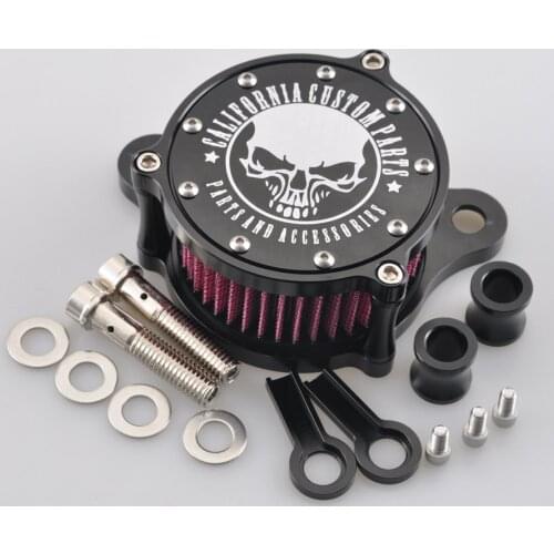 Motorcycle Air Cleaner Intake Filter System Kit Fits For Harley Sportster XL883 XL1200 1988-2019 Models California Custom