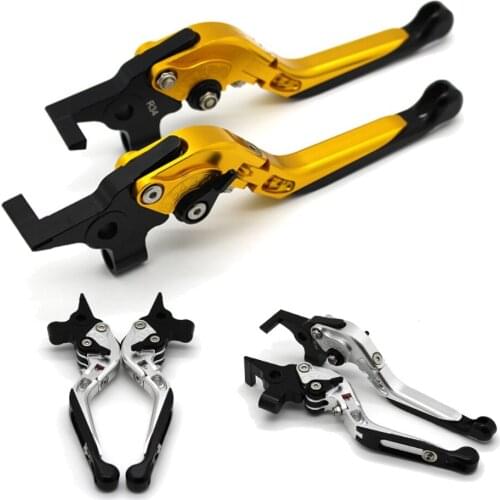 With logo Motorcycle Frame Ornamental Foldable Brake Handle Extendable Clutch Lever For DUCATI HYPERMOTARD 821 SP