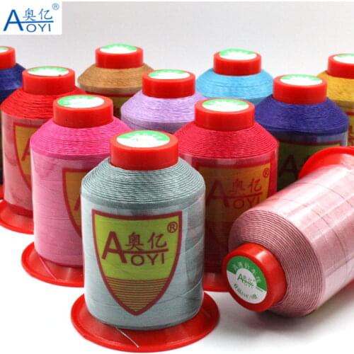 210D/6 high strength waxing bonded thread easy hand for leather sewing good wear-resisting non strands wax thread 0.5mm