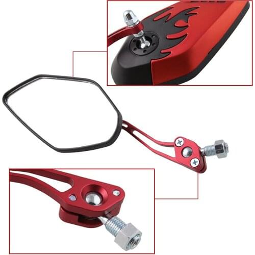 1 Pair Motorcycle Mirror Rear 8/10mm Universal View Mirror left and right Side Cool Motorbike