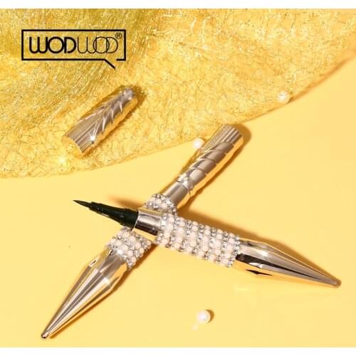 WODWOD Charm Black And Coffee Color Liquid Eyeliner Waterproof Sweat-proof Non-Dizzy Makeup Quick-drying Slim Eyeliner TSLM2