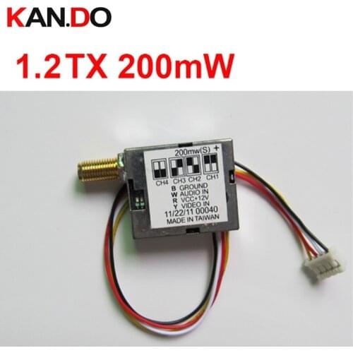 0.2w 4ch 1.2G wireless transmitter 1.2G sender wireless CCTV camera transmittion mould,FPV sender drone AV transmitter fpv drone