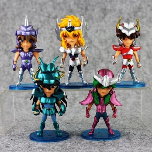 10cm 5pcs/lot Anime Seiya Figure PVC Action Figures Collectible Model Toys