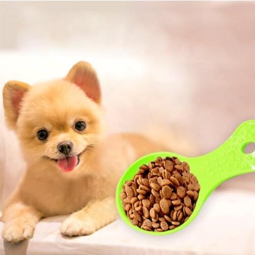 2PCS Pet Food Scoop Plastic Creative Assorted Dog Cat Food Spoon Measuring Scoop Hand Shovel Useful Pet Feeding Supplies
