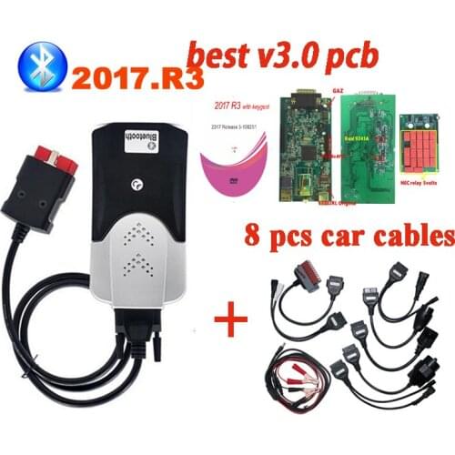 2017.R3 keygen obd obd2 Best V3.0 PCB scanner for delphis vd ds150e cdp vdijk pro car truck diagnostic tool with USB
