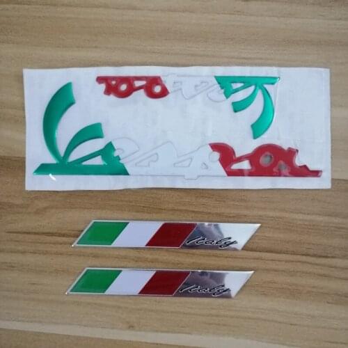 3D Italy Flag Car Stickers Fender Trunk Emblem Badge Sticker Decoration for PIAGGIO Vespa GTS300 LX125 LX150 125 150 ie Sprint Primavera 300 LX LXV Super Sticker