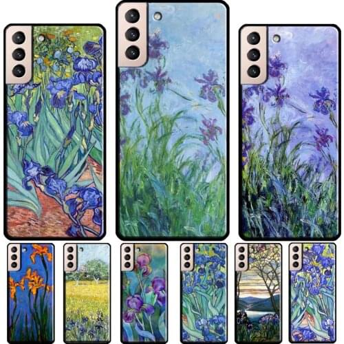 Irises Painting Soft Cover For Samsung Galaxy S20 FE S8 S9 S10 Plus Note 10 Note 20 S21 Ultra Phone Case