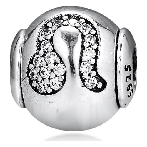 CKK Leo Charm 925 Sterling Silver Essence Collection Beads for Jewelry Making Fit 2.5mm Essence Bracelets Pulseira ES046