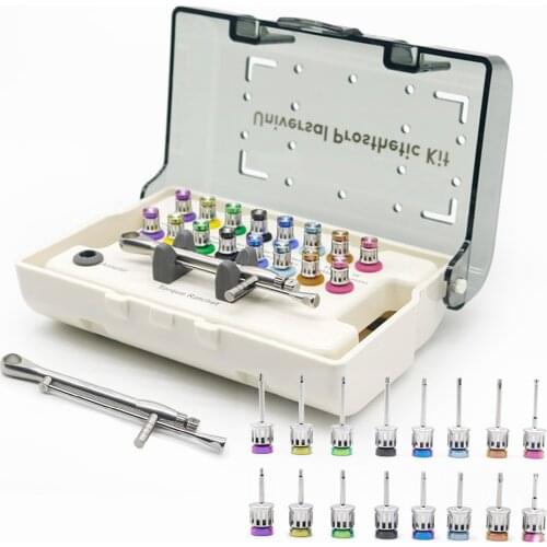 Dental Implant Torque Wrench Ratchet 10-70NCM with Screwdriver Repair Tools Drivers & Wrench Kit