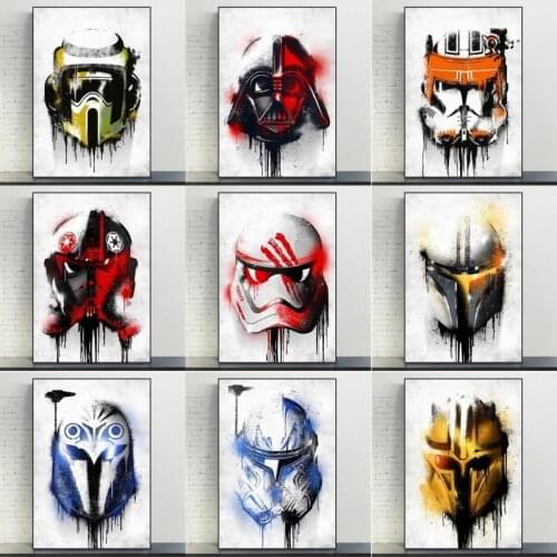 Marvel Star Wars Canvas Painting Star Wars Darth Vader Yoda Movie Posters and Prints Scandinavian Cuadros Living Room Mural
