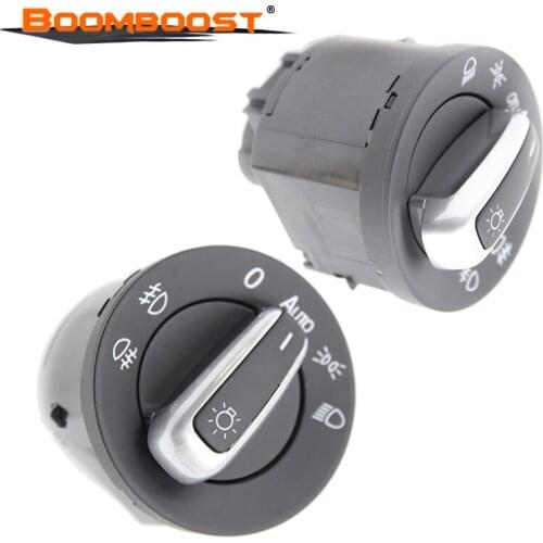 Headlight Windows Mirror Switch Button 5ND 941 431B For VW/Passat B6/Jetta/Golf MK5 Window Control Switch New Chrome