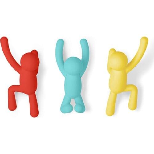 Creative Clothes Key Hook Strong Load Bearing Wall Hanger Door Porch Wall Cartoon Coat Rack Not Easy To A