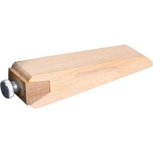 DIY Handmade Leather Wooden Sandpaper Sanding Block Vegetable Tanned Leather Edge Banding Grinding Edge Treatment LBS