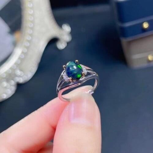 Simple stylish Personality 100% Natural and Real Tanzanite Ring 925 sterling silver Ring