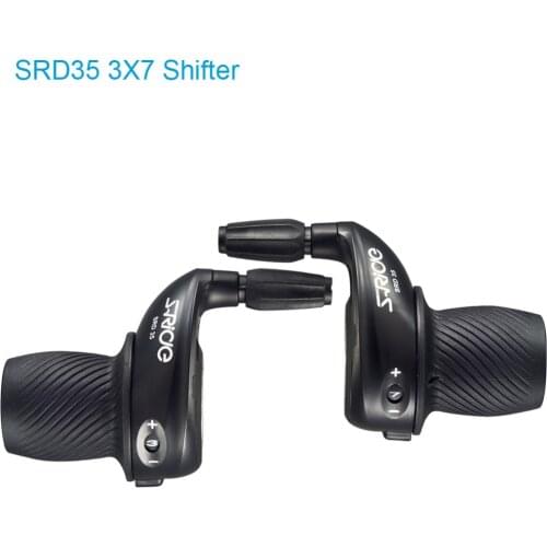 S-Ride MTB Bike 3x7 Speed Twist Shifter Left & Right Twist Grip Gear Shifters Fit for Shimano SL-RS25 Spring Shifting