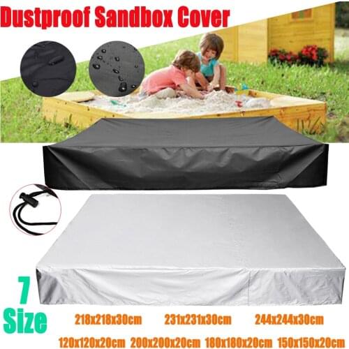 Garden Square Dustproof Sandbox Cover Waterproof Oxford Cloth Dust Cover Canopy Drawstring Toy Sandpit Pool Sandbox Cover 7 Size