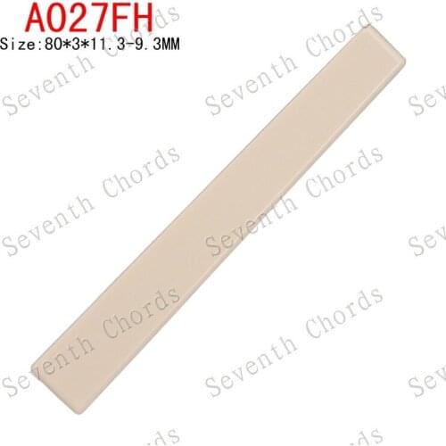 2 Pcs Size 80*3*11.3-9.3MM String Bridge Saddle for Classic Guitar - Made of Plastic - A027FH
