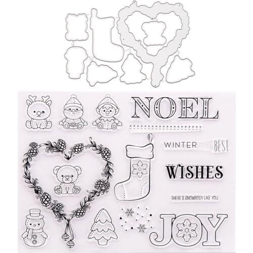 Christmas Cartoon snow Metal Cutting Dies And Stamps for DIY Scrapbooking Album Paper Cards Decorative Crafts Embossing Die Cuts