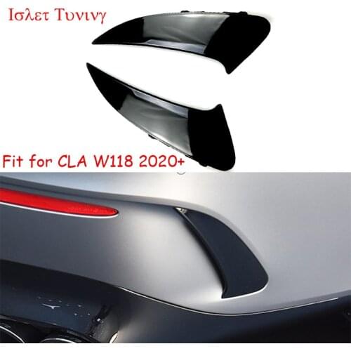 W118 New Rear Splitter Canards for Mercedes-benz CLA Class W118 CLA35 CLA45 CLA180 CLA200 CLA250 Trunk Side Fender Lips 2020