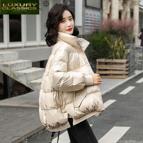 2021 Womens Winter Down Jacket Korean Coat Female Warm Thick Parkas Woman 90% White Duck Down Jackets Mujer Chaqueta LW