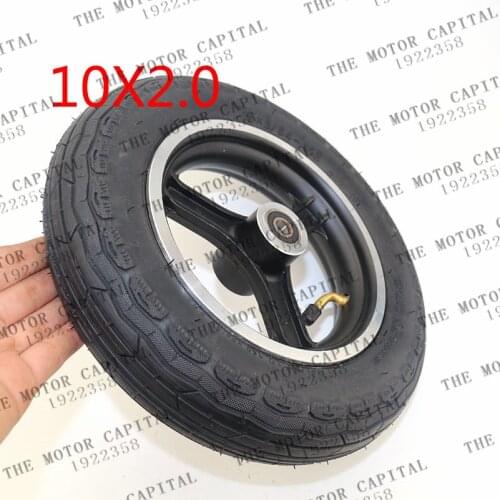 10 inch electric scooter balancing car wheel 10x2 tyre 10x2 inner and outer tire with aluminum rims hub