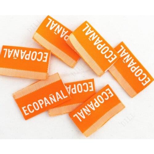 1000 Pieces Clothing Labels Customized Brand Washable Cloth Woven Label OEM Main Labels Embroidered/Printed/Embossed
