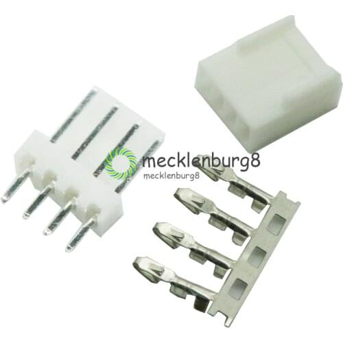 20set Kit4 Pin KF2510-4P KF2510 4P 2.54mm Pitch Terminal Housing Pin Header Connectors Adaptor Kits