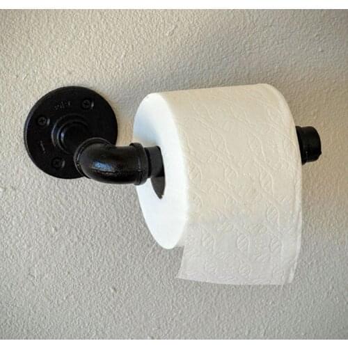 American Vintage Industrial Water Pipe Paper Towel Holder Toilet Paper Rack Clothes Towel Rack Bathroom Accessories
